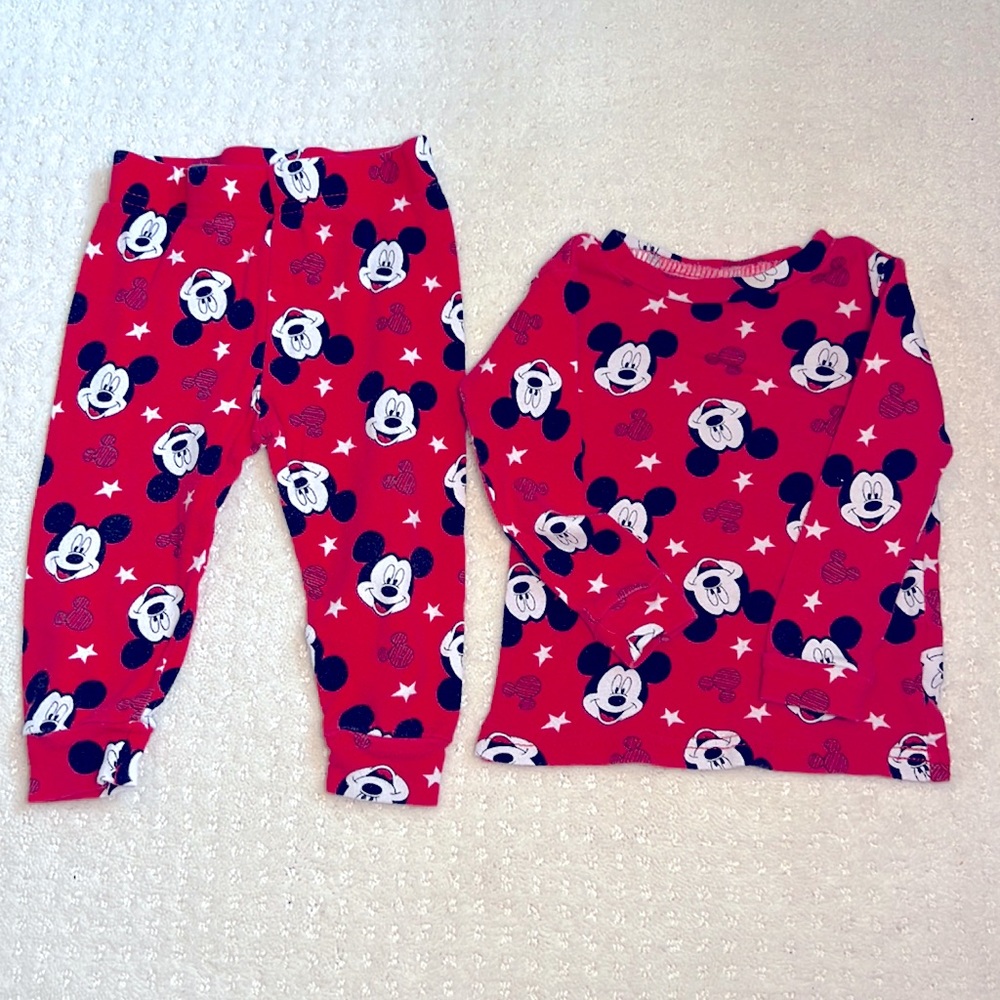Disney - Long Sleeve PJ’s - 12-18 Months